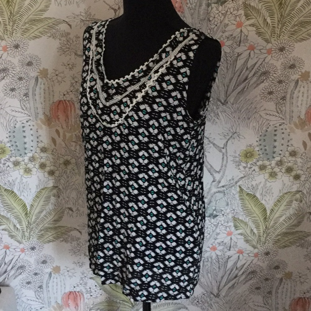 Moon & Sky Button Down Back Blouse